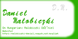 daniel malobiczki business card